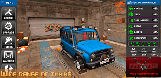 Russian Car Driver UAZ HUNTER