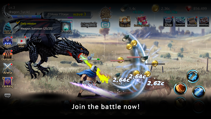 Dragon Hunter's Tale : idle