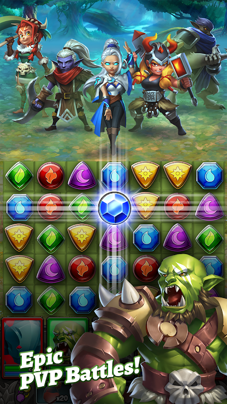 Dragon Strike: Puzzle RPG
