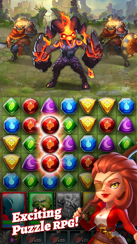 Dragon Strike: Puzzle RPG