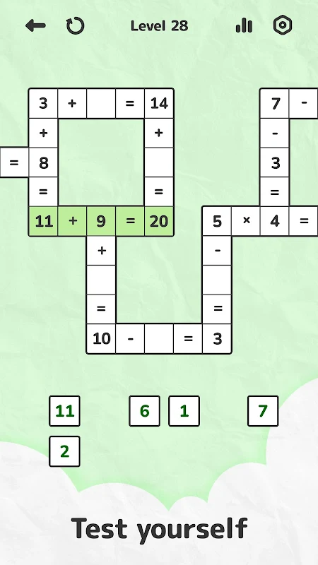 Math Crossword — Number puzzle