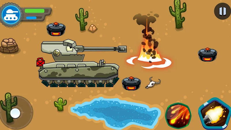 Tank battle: Tanks War 2D