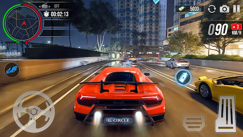 Car Driving Midnight Drifting